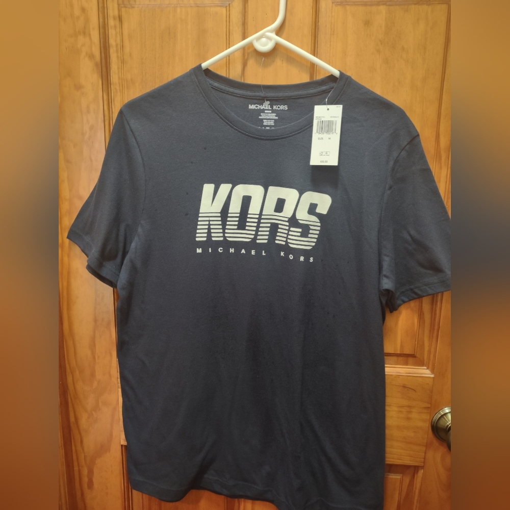 White logo KORS Michael Kors midnight blue Size Men's Medium